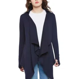 Hypernation Navy Cotton Shrug-picture-12