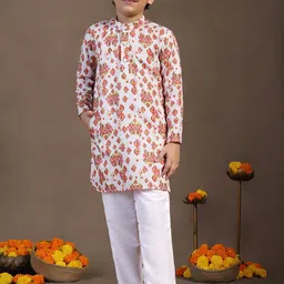 Sangria Boys Printed Kurta Set-25
