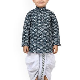 Arshia Fashions Boys Ethnic Motifs Printed Regular Kurta with Dhoti Pants-picture-15