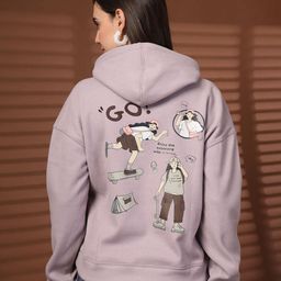 Juelle Women Printed Hooded Pullover Sweatshirt-image-76