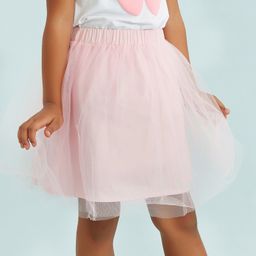 Kookie Kids Above Knee Length Net Skirt - Light Pink-image-64