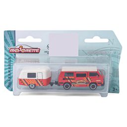 Majorette Die Cast Free Wheel Vw The Originals Trailer Asst. Safari Experience - Red-18