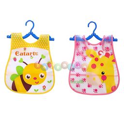 Fantasy India Washable Colorful Waterproof Baby Apron cum Bib with Cute Cartoon Drool Pack of 2 - Random Print(Assorted)-picture-28