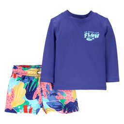Carter's Full Sleeves Printed Two Piece Swimsuit - Multicolor-picture-27