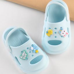 Cute Walk by Babyhug Clogs with Back Strap Bunny Applique Blue (Gibbitz May Vary)-image-66