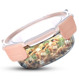 Bergner Smart Lock Borosilicate Round Food Container 950ml-picture-2