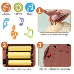 NEGOCIO Simulation Bird With Sound And Motion, Electronic Sound-Control Induction Toy For Children- PACK OF 1 - COLOR MAY VARY image 2