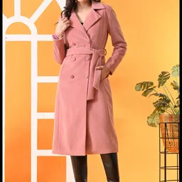 TBOJ Women Double-Breasted Leather Overcoat-picture-44