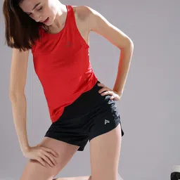 AGUANTE Women Printed High-Rise Running Sports Shorts-image-41