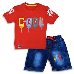 BAESD Boys Printed T-shirt with Shorts-image-98