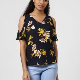 Harpa Women Navy Blue Floral Printed Top-image-58