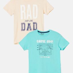 Fame Forever by Lifestyle Pack of 2 Boys Typography Printed T-shirts-image-81