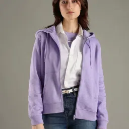 Tommy Hilfiger Purple Cotton Regular Fit Hoodie-picture-36