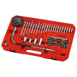 JTC Diesel Compression Tester With Full Glow Plug and Injector Adapters, JTC 4302-48