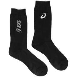 Asics Black Polyester Logo Calf Length Socks-15