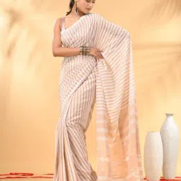 Charukriti Beige & White Embellished Saree-picture-36