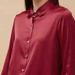 Code by Lifestyle Red Polyester Regular Fit Top image 4