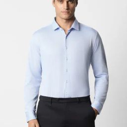Van Heusen Blue Slim Fit Shirts-image-83