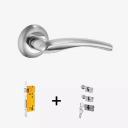 Dorset Onix ML ON OR Combo Lock Sets with Coin and Knob Cylinder (70 mm) -SS Finish image 1