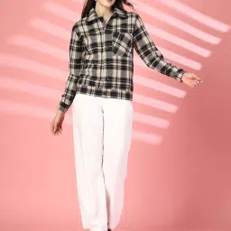 Chkokko Multicolored Chequered Shacket image 4