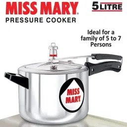 Miss Mary Silver Aluminium 5 L Pressure Cooker - Set of 1-42