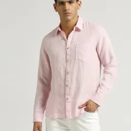 Pepe Jeans Pink Linen Regular Fit Shirt-picture-10