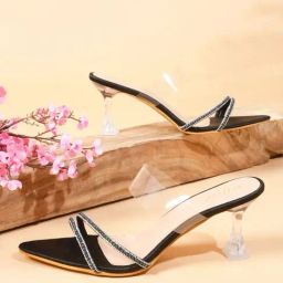 The White Pole Women's Black Casual Stilettos-image-36