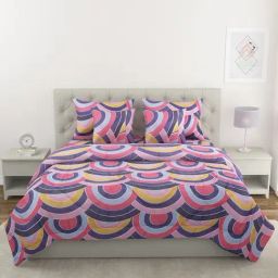 Romee Blue Cotton Printed Bedding Set-image-58