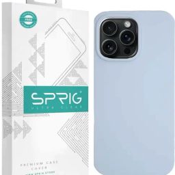 Sprig Liquid Silicone Magnetic Back Cover for APPLE iPhone 15 Pro Max (Blue)-image-64