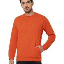 Allen Solly Orange Regular Fit Sweatshirt-image-7