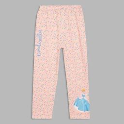 Blue Giraffe Kids Pink Printed Leggings-image-41