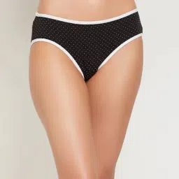 Clovia Black Printed Bikini Panty-image-95