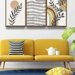 The Art House Abstract Multicolor Canvas Painting-13