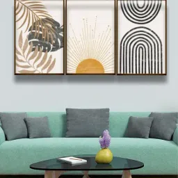 The Art House Abstract Multicolor Canvas Painting-2