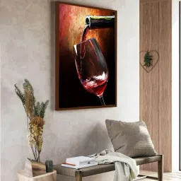 The Art House Abstract Multicolor Canvas Painting-24