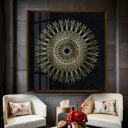 The Art House Abstract Multicolor Canvas Painting-39