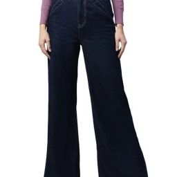 Global Republic Blue Denim Mid Rise Contrast Stitch Jeans-image-3