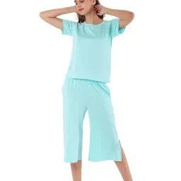 Nite Flite Light Blue T-Shirt With Capris-image-74