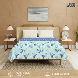 Urban Space Cotton Blue Double Bed Reversible Ac Dohar-image-98