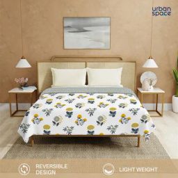 Urban Space Cotton White Double Bed Reversible Ac Dohar-image-44