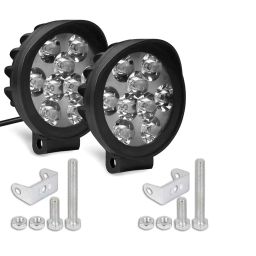 Cartronics 9 Round Cap LED Fog Light With On/Off Switch for Suzuki Access 125  (Set of 2 Pcs) image 3