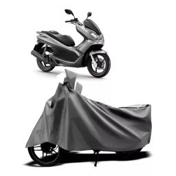 Auto Pearl Two Wheeler Cover with Bag for Honda PCX 125 BS6, Silver-image-59