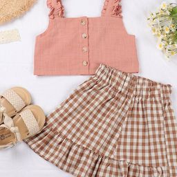 LULU & SKY Girls Top with Skirt-image-97