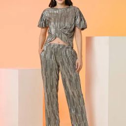 Globus Silver Striped Co-Ord Set-picture-32