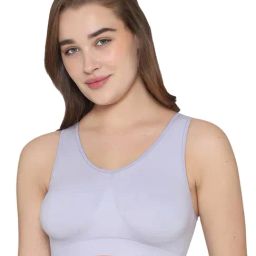 Wacoal Grey Polyamide Padded Non-Wired Solid T-Shirt Bra-picture-40