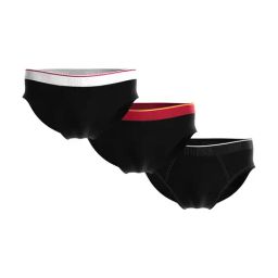 Guess Black Regular Fit Solid Brief (Pack of 3)-picture-13
