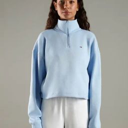 Tommy Hilfiger Blue Cotton Regular Fit Sweatshirt-image-54