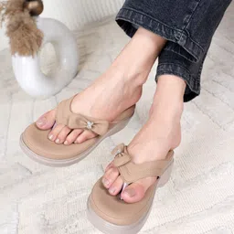 Mast & Harbour Embellished Wedge Sandals-picture-4