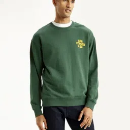 Levi's Green Cotton Relaxed Fit Sweatshirt-picture-13
