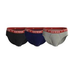 Guess Multi Regular Fit Solid Brief (Pack of 3)-picture-3